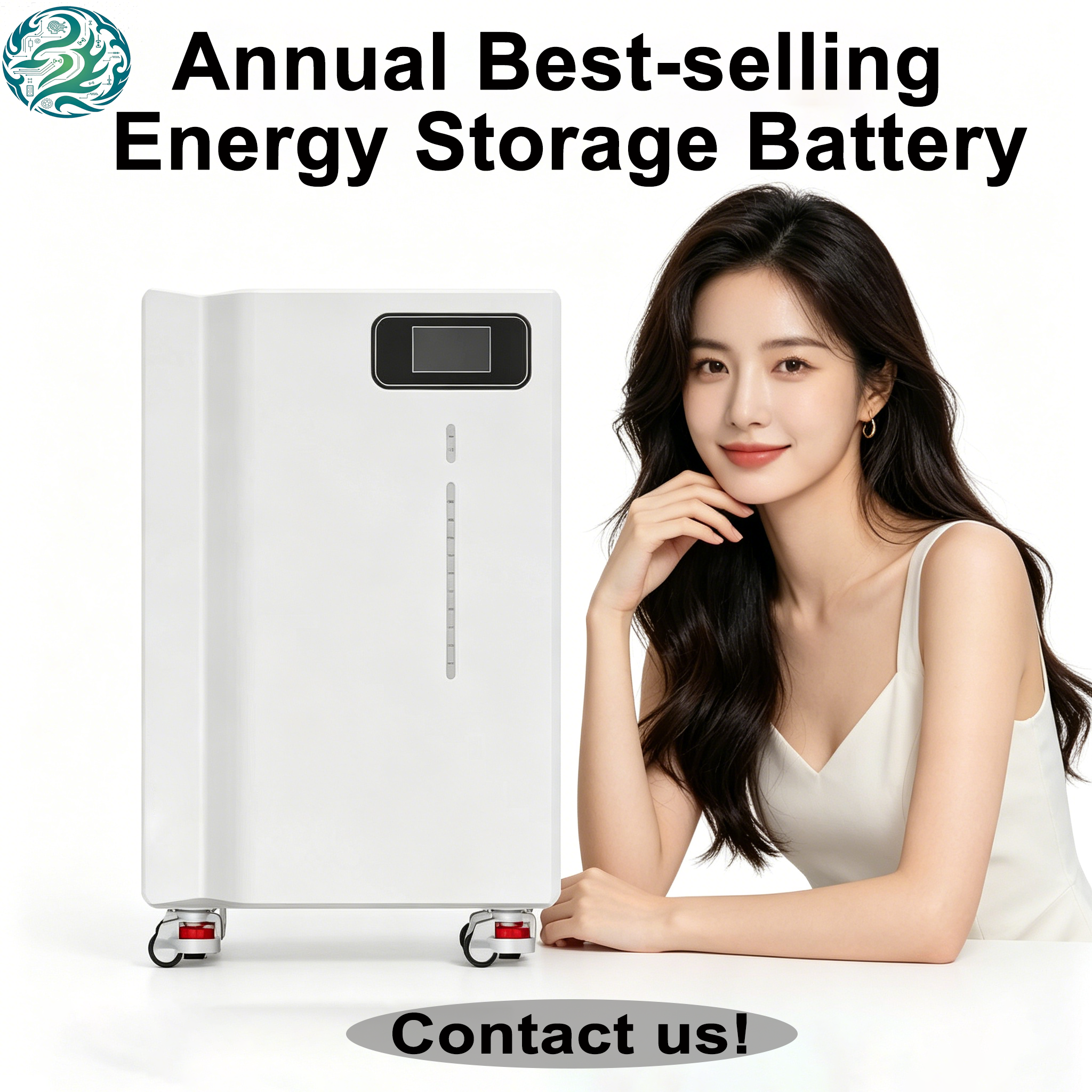 Residential Solar ESS 15.36kWh 51.2V 300Ah LiFePO4 Home Backup Wall Battery Wall-Mounted LiFePO4 Battery