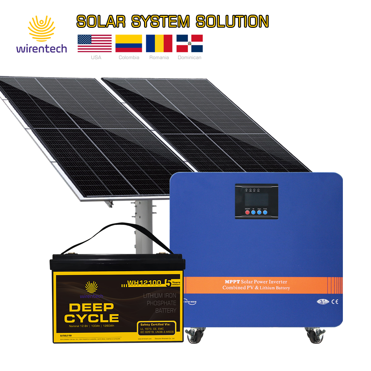 2024 Complete Solar Energy All-in- Energy Storage System 1KW-30KW LiFePO4 Battery 10-Year Warranty Scalable Parallel Units