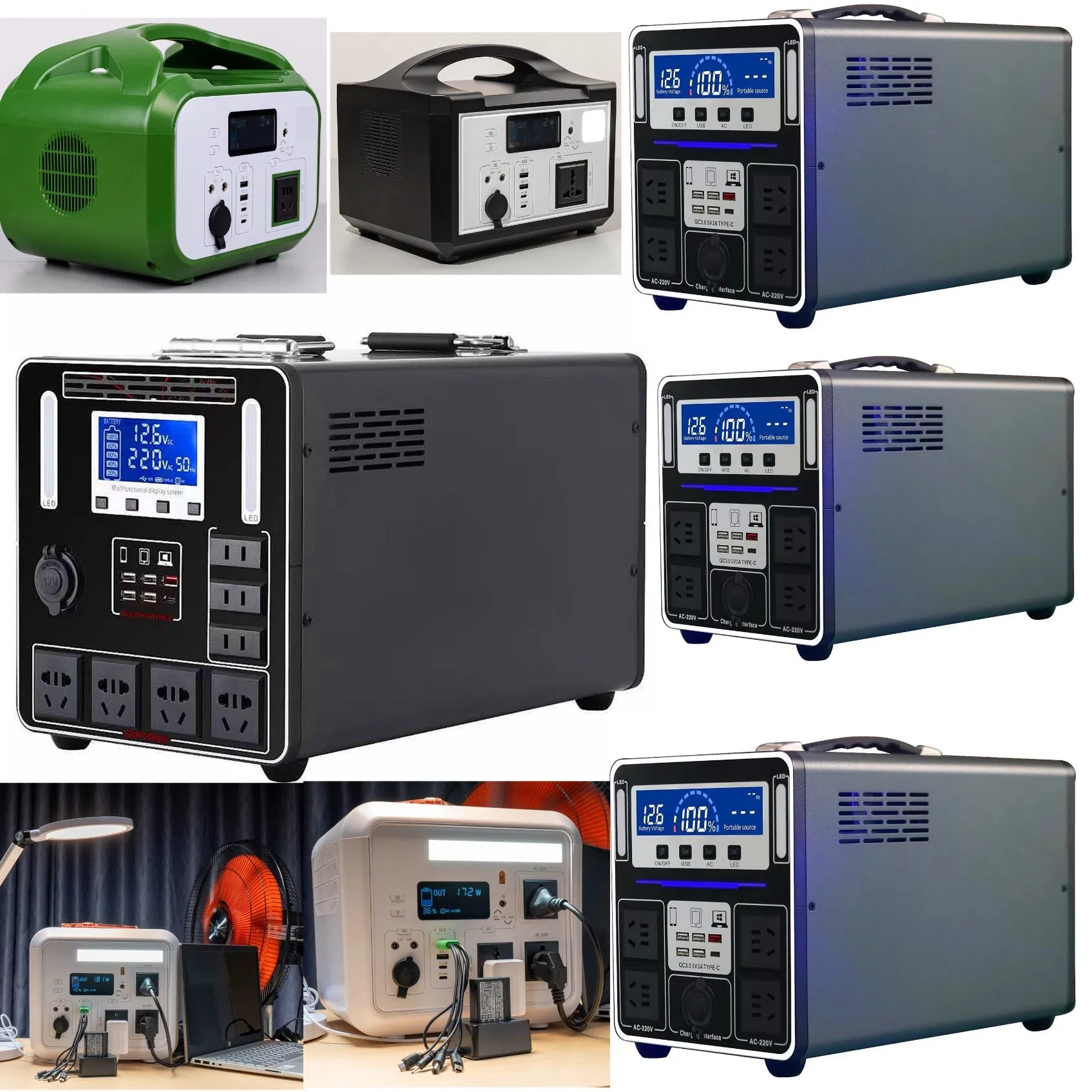 Yaye 26 Years Solar Factory Manufacturer 200W-5000W Home/Office Camping Portable Rechargeable Emergency Power Station System Storage Lithium Battery Generator