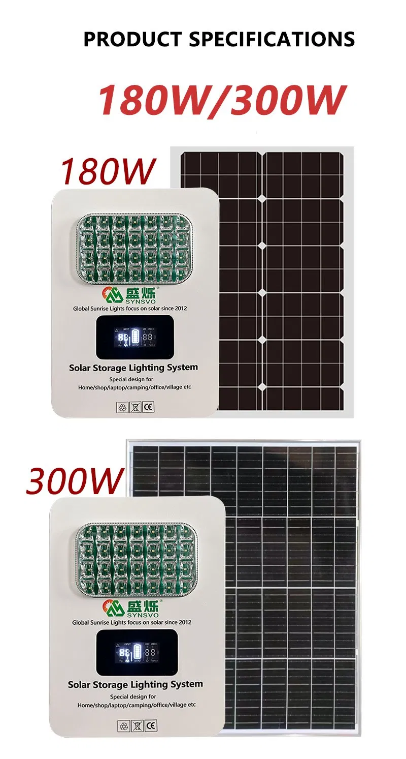 Portable Solar Power Generator for Emergency Outdoor Lighting 938