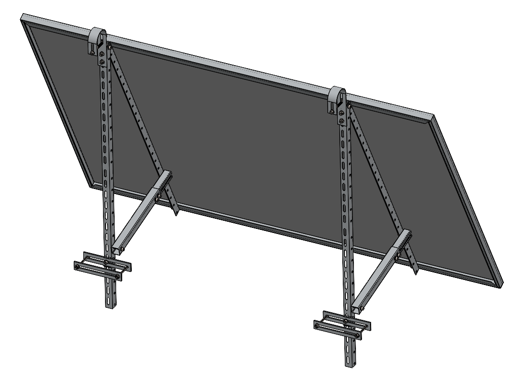 Angle aluminum telescopic balcony bracket