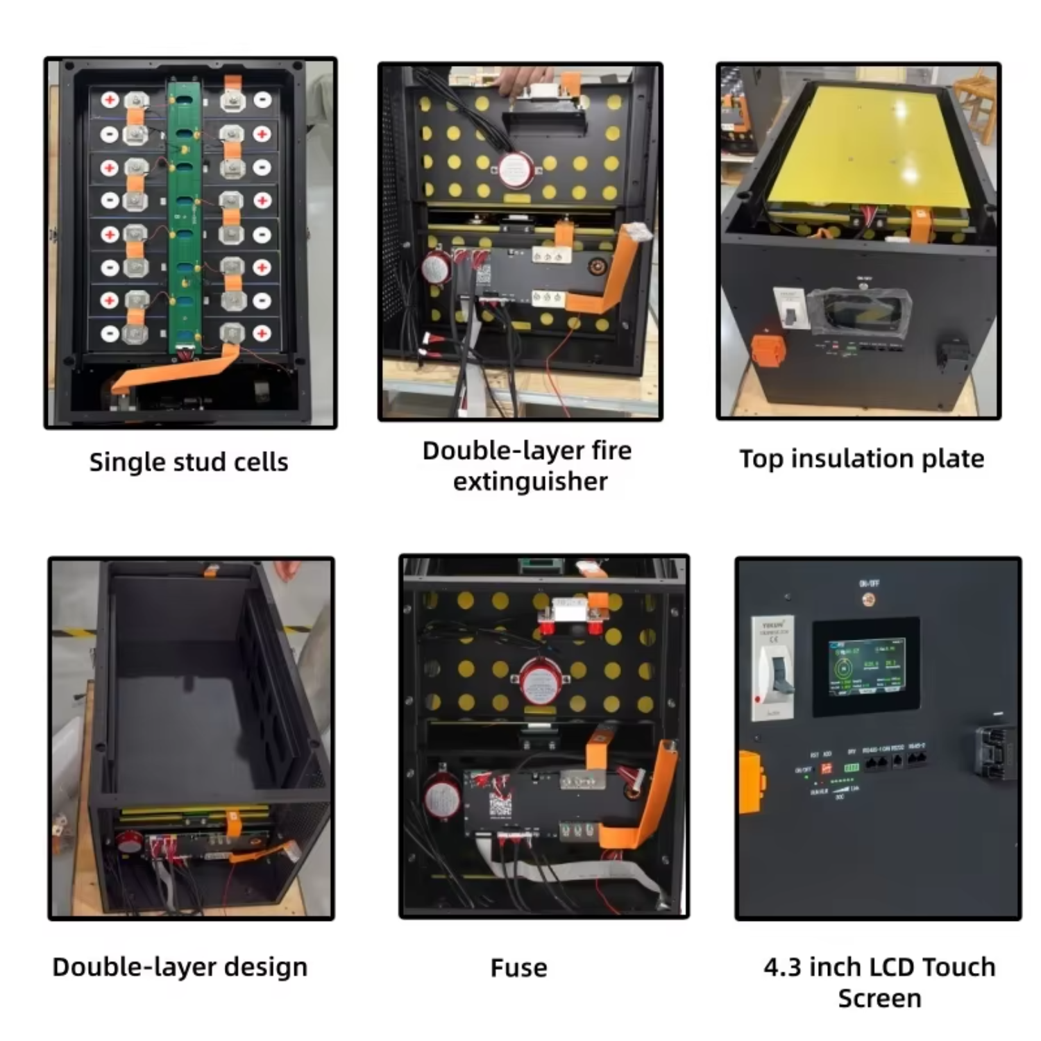 MB56 DIY Box Kit 51.2V 16S 628Ah LiFePO4 Battery JK BMS Stackable All-In-One Solar Storage CAN IP66 30-40KW Flexible Busbar LCD