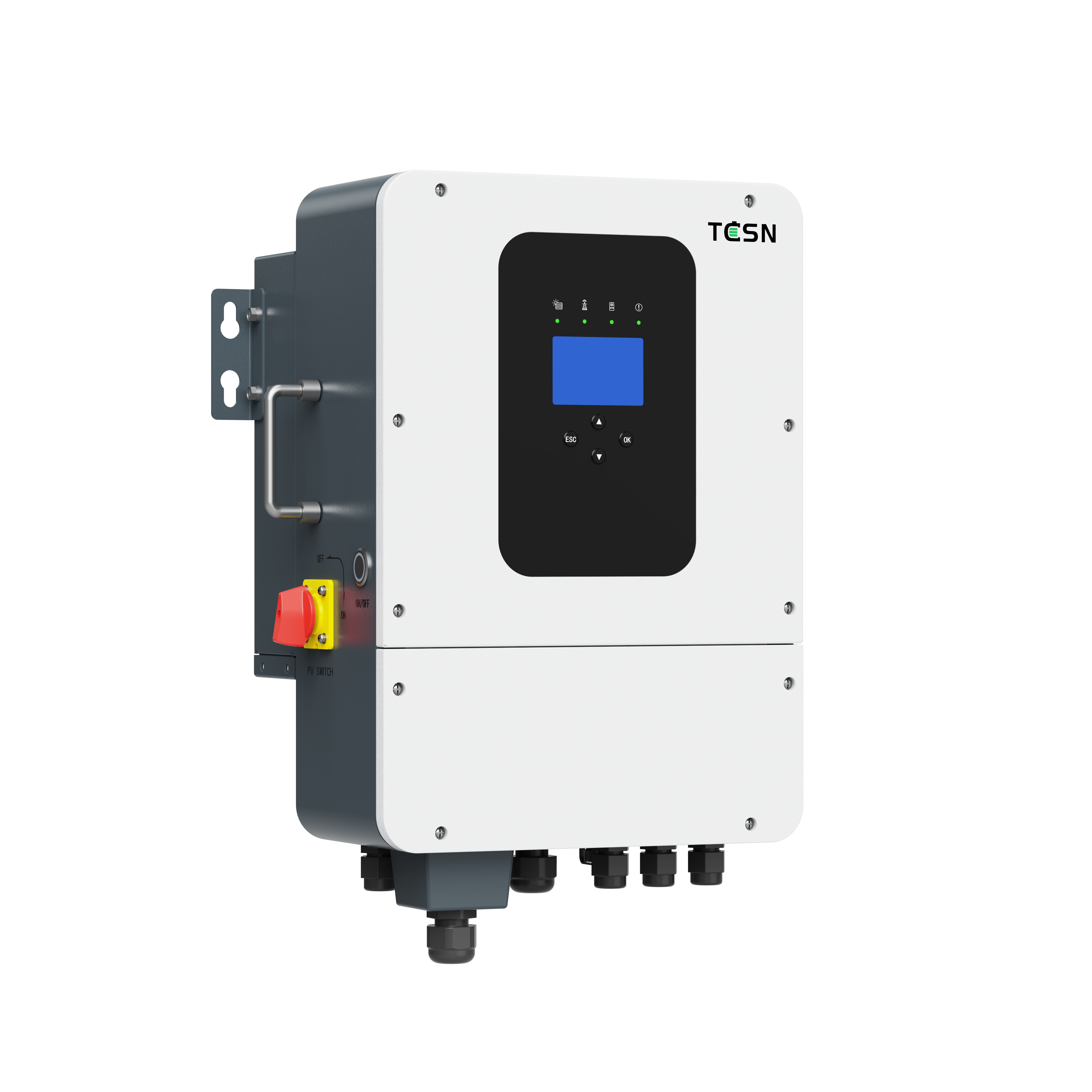 TCSN 48V 6kW 6kVa Single Phase Hybrid Solar Inverter 6kW 12kW 18kW 24kW for Home Solar System