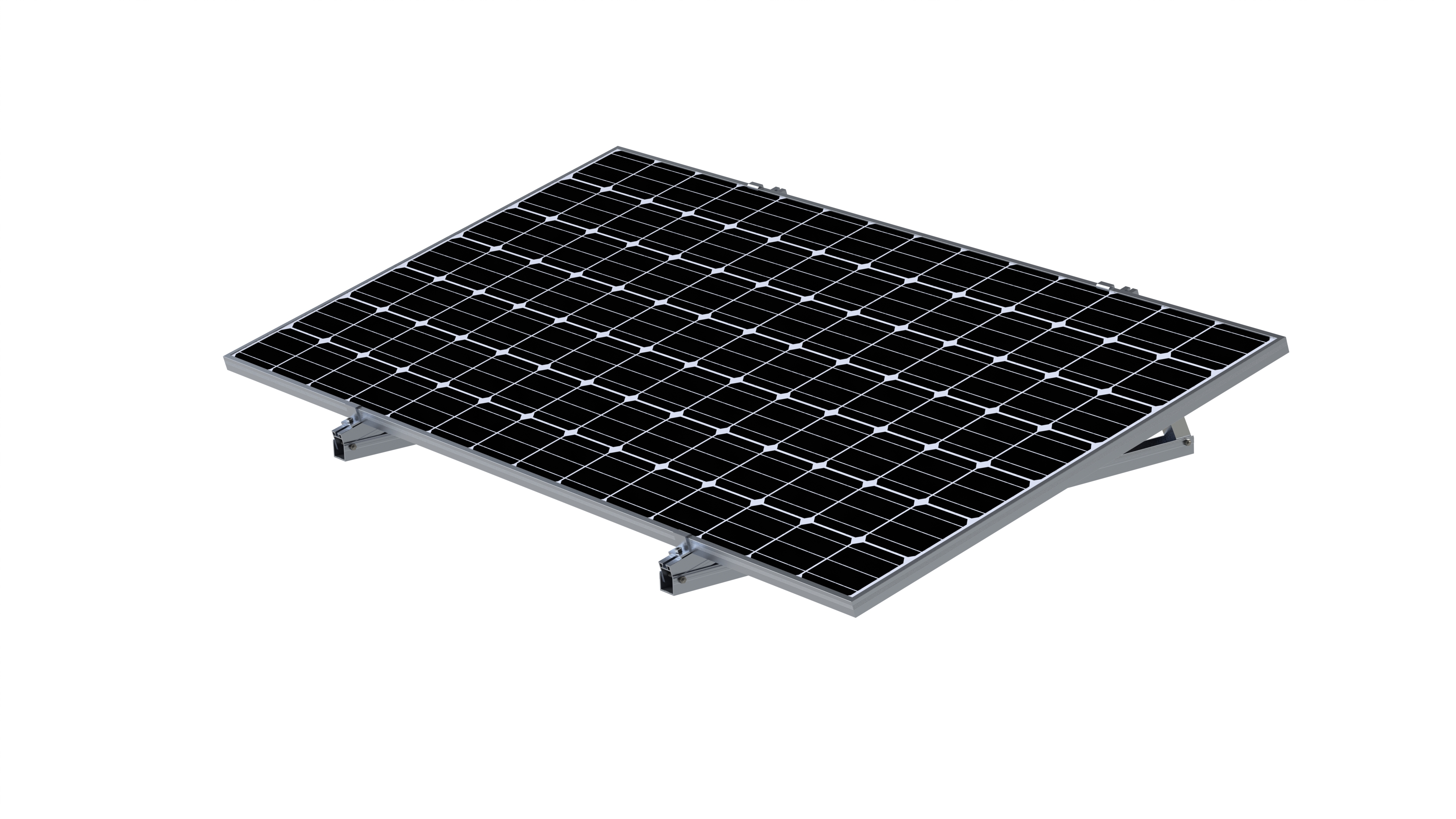Factory Price Hot Sale Solar PV Aluminum Mounting Module Support System for Flat Roof Sites