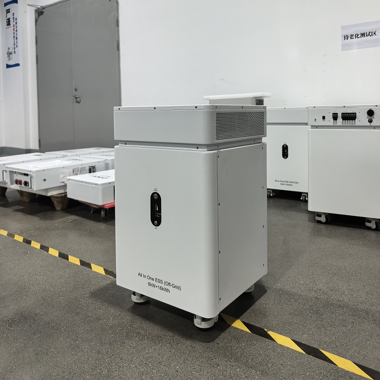 All in One Solar Power System 6kw Hybrid Grid Inverter 16kwh Home Energy Storage System Lithium Iron Phosphate Battery