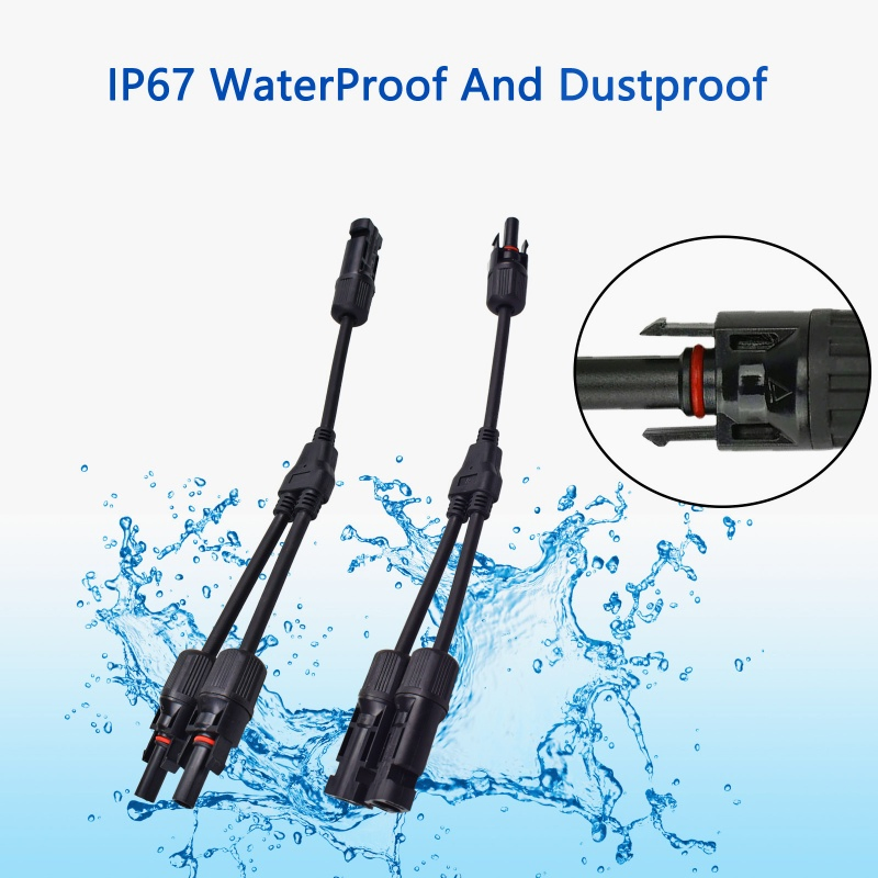 High-Performance IP67 Waterproof Mc4 Y Type 2 in 1 Solar Cable Connector