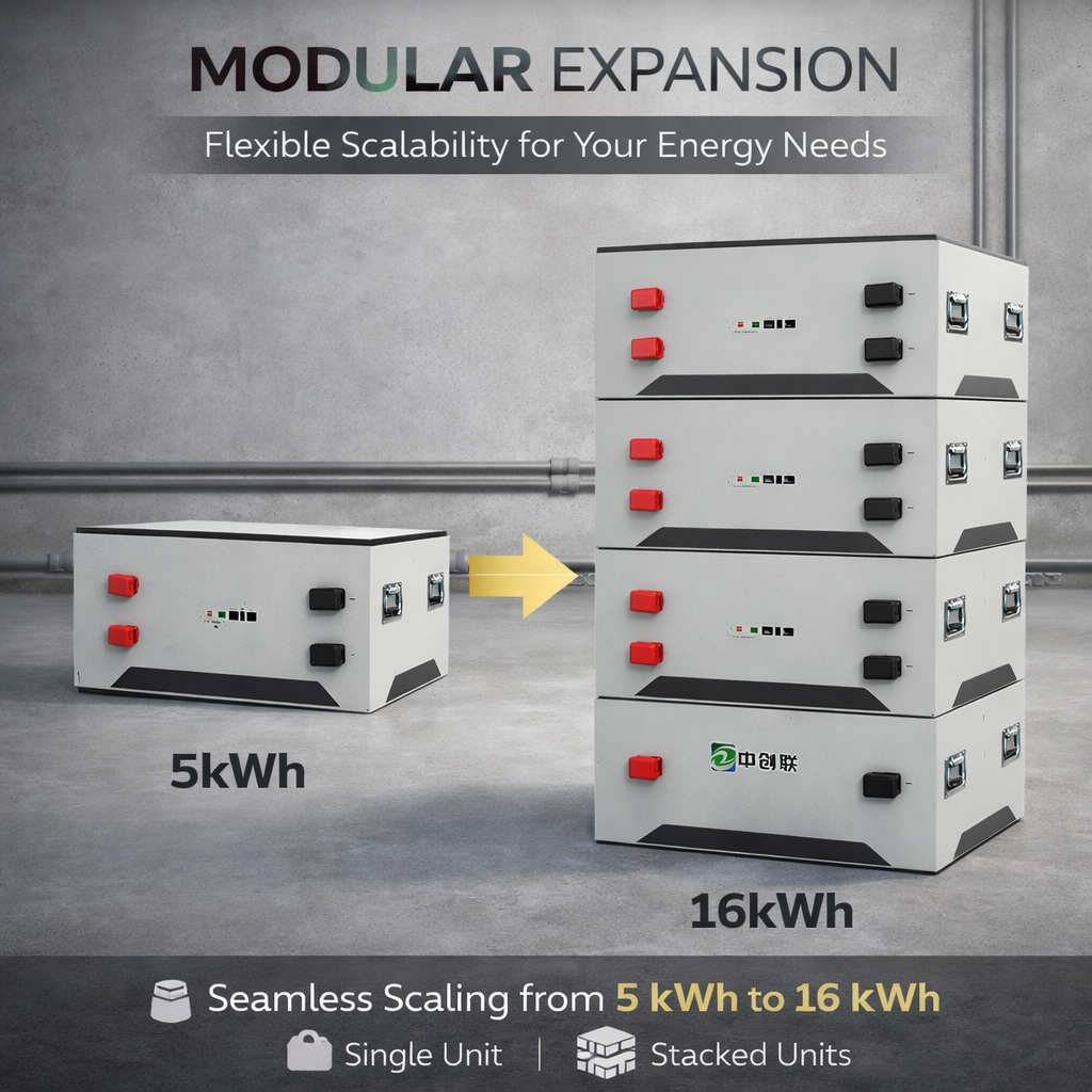 10kW Solar Energy Storage Battery BMS Management Industrial LFP High Voltage 700V off Grid Air Cooling