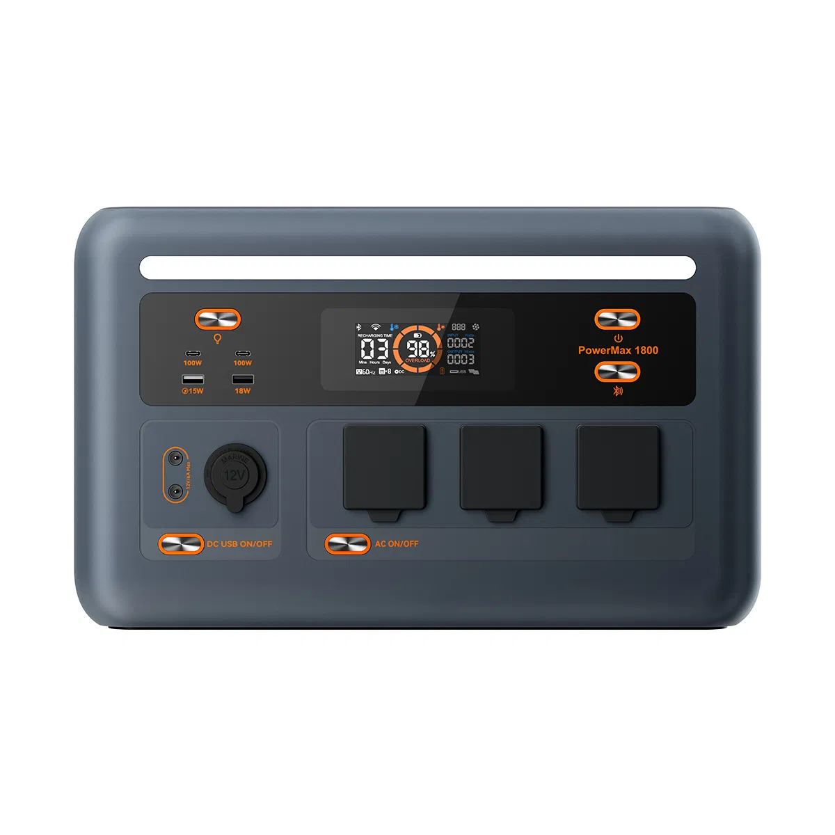 1800W Portable Solar Generator LiFePO4 Battery with CE UL PSE Certificate