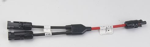 Waterproof IP67 Mc4 Y Branch Connector 1 to 2 Parallel Connection Solar Panel Cable Connectors for PV System Installation TUV Certified