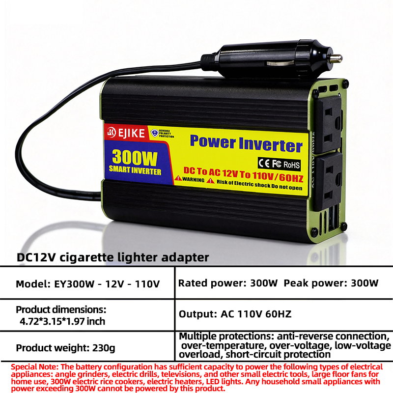 Hybrid Inverter Charger All-in-One Modified Sine Wave 220V AC Output 12V DC For Lead-Acid Batteries Home Solar Energy Storage