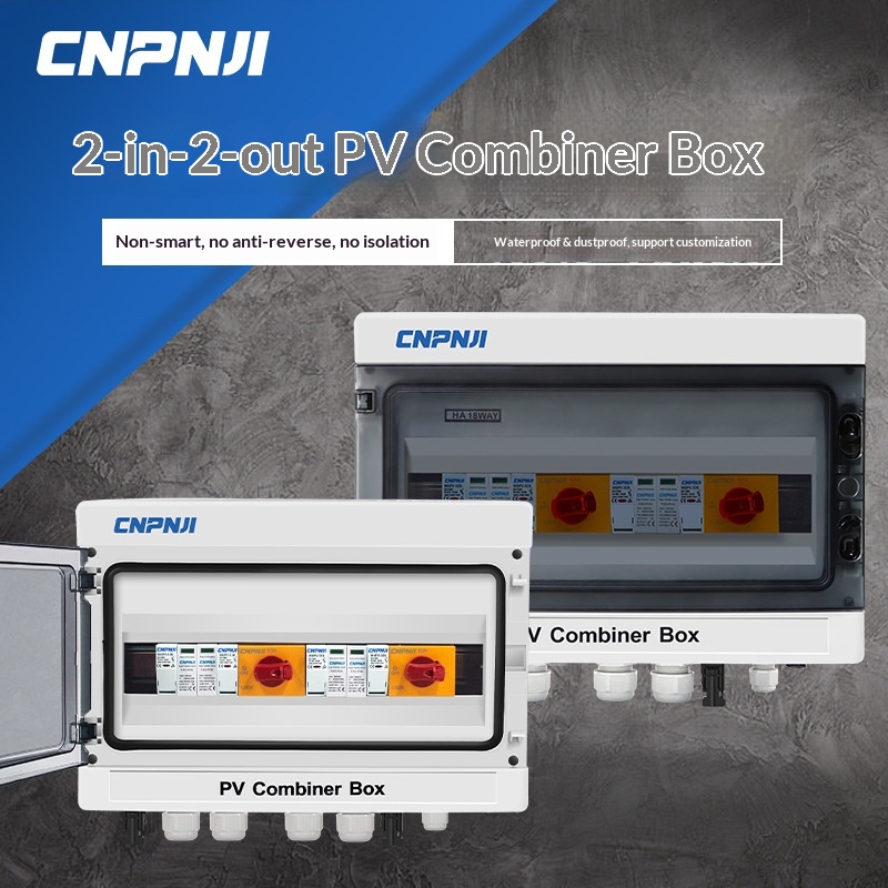 Other Photovoltaic Combiner Box 2 Input 2 Output DC500V Control Complete Set Surge Protection Multi-Circuit