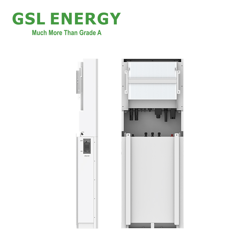 GSL ENERGY Smart BMS System All-in-One 10kw/10kwh 48v 200Ah Solar Storage Lifepo4 Lithium Battery with Solar Hybrid Inverter