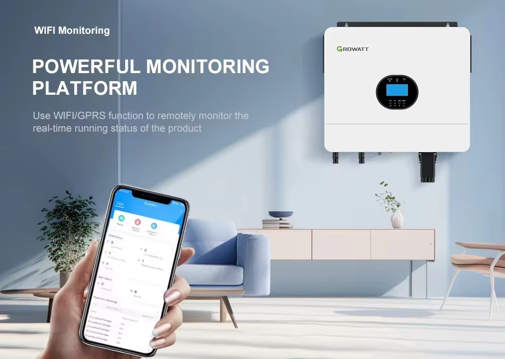 Growatt Inverter Off Grid or Hybrid 5KW Solar System 3KW 6KW 8KW 10KW Solar Power System for Home