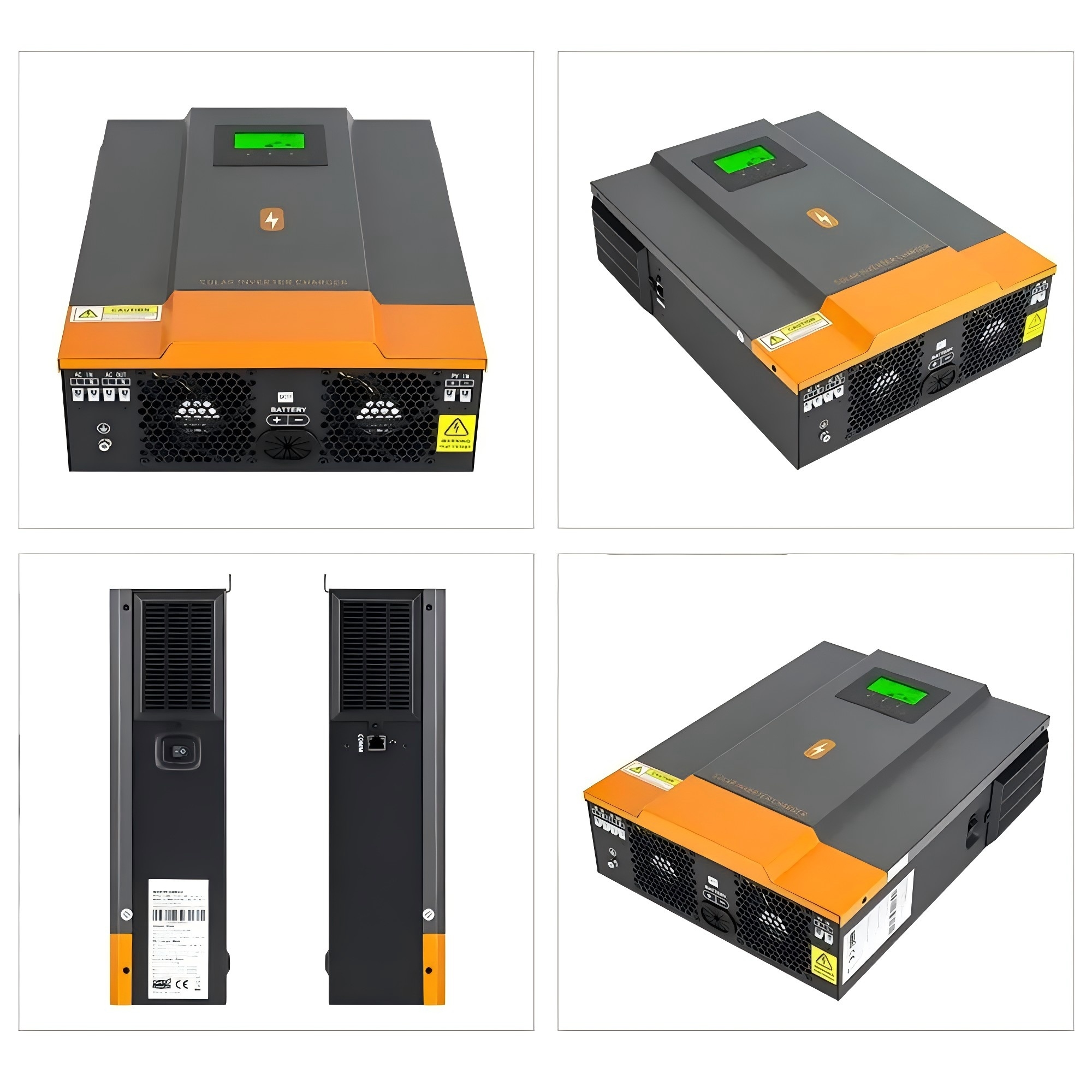 PowMr Off Grid 1.6KW 3KW Solar Inverter 12V/24VDC 220/230VAC Output Solar Inverter With MPPT 80A Controller