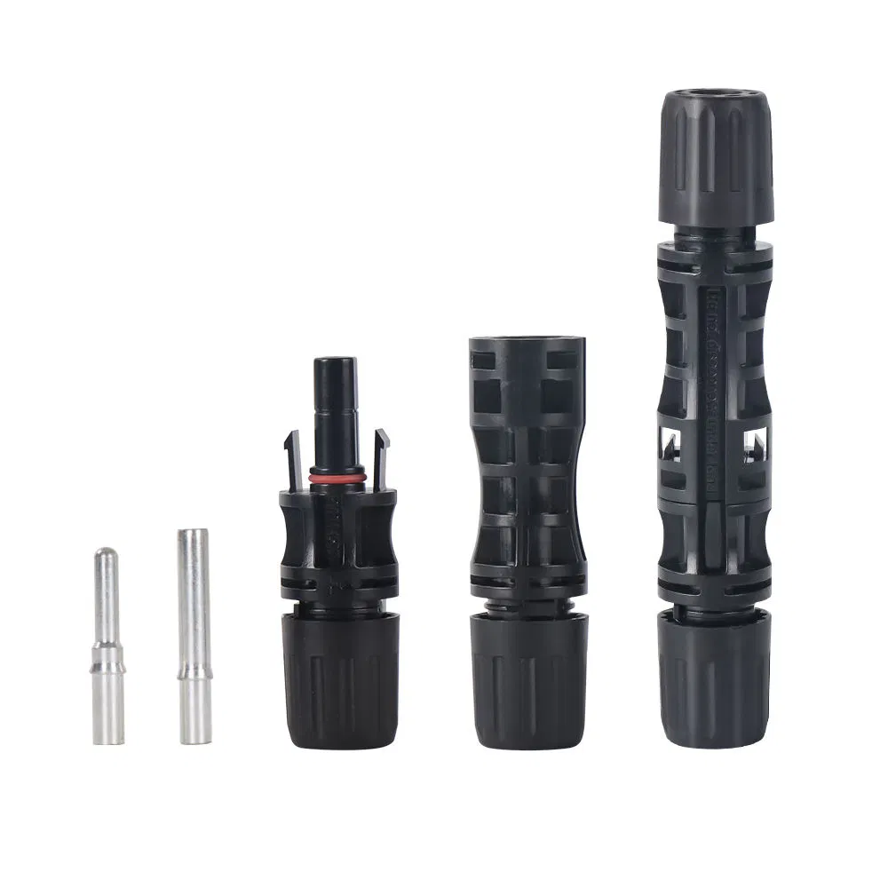Copper Material Mc4 Solar Connector 1p Adaptor DC Connector for PV Cable