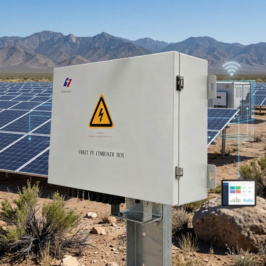 Smart WiFi Solar String Combiner Box, Remote Monitoring PV Combining Box For Off-grid Photovoltaic Power Station