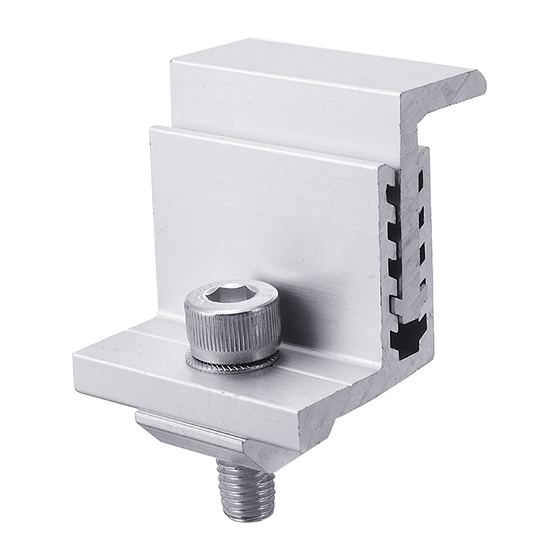 Wholesale Solar Panel Accessories Ground Mounting Structure Mounting Frame Clip Aluminum Clamp Anodized Surface Anti-Corrosion