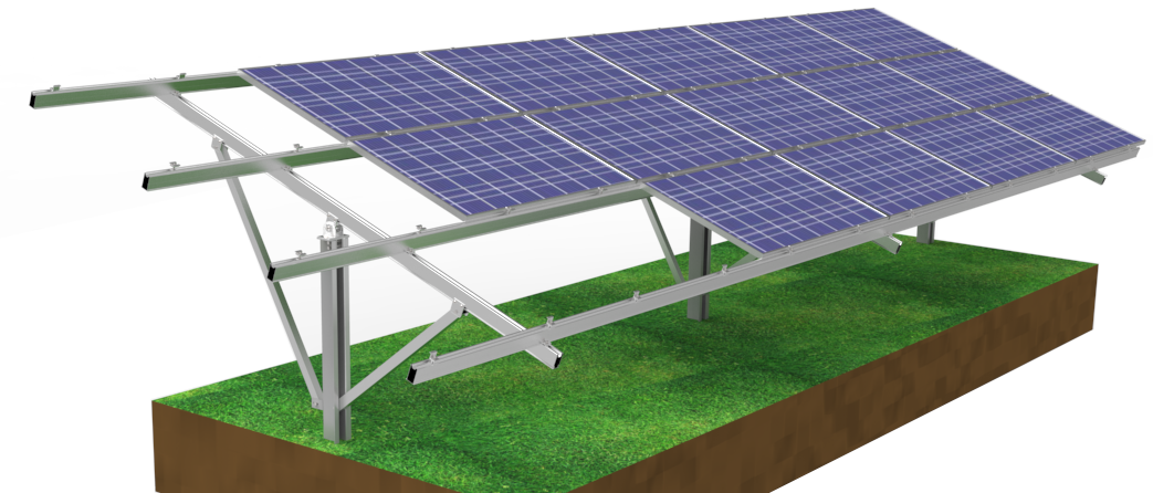 Wholesale Commercial Single Pole Solar Mounting System Factory-Priced Ground Mount Racking For Home Solar Bracket