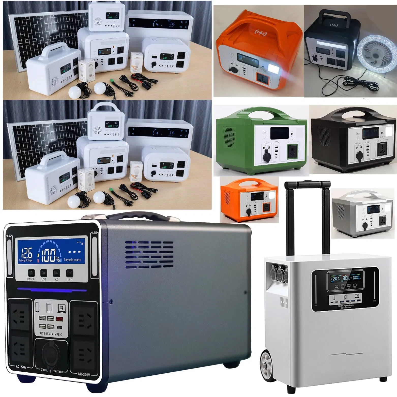 Yaye 26 Years Solar Factory Manufacturer 200W-5000W Home/Office Camping Portable Rechargeable Emergency Power Station System Storage Lithium Battery Generator