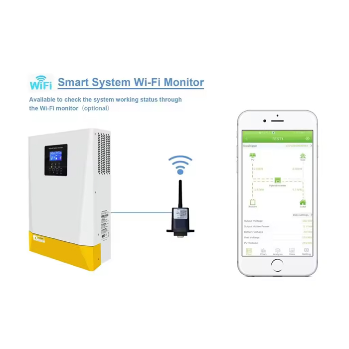 Advanced Hybrid Solar Inverter with String MPPT for On Off Grid AC Power Systems