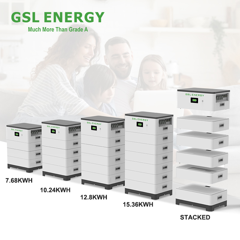 GSL ENERGY High Voltage Lithium Solar Battery 230.4V 460.8V 15kwh 19kw 30kw Lithium Lon Stackable Lifepo4 Solar Battery 11.52kwh