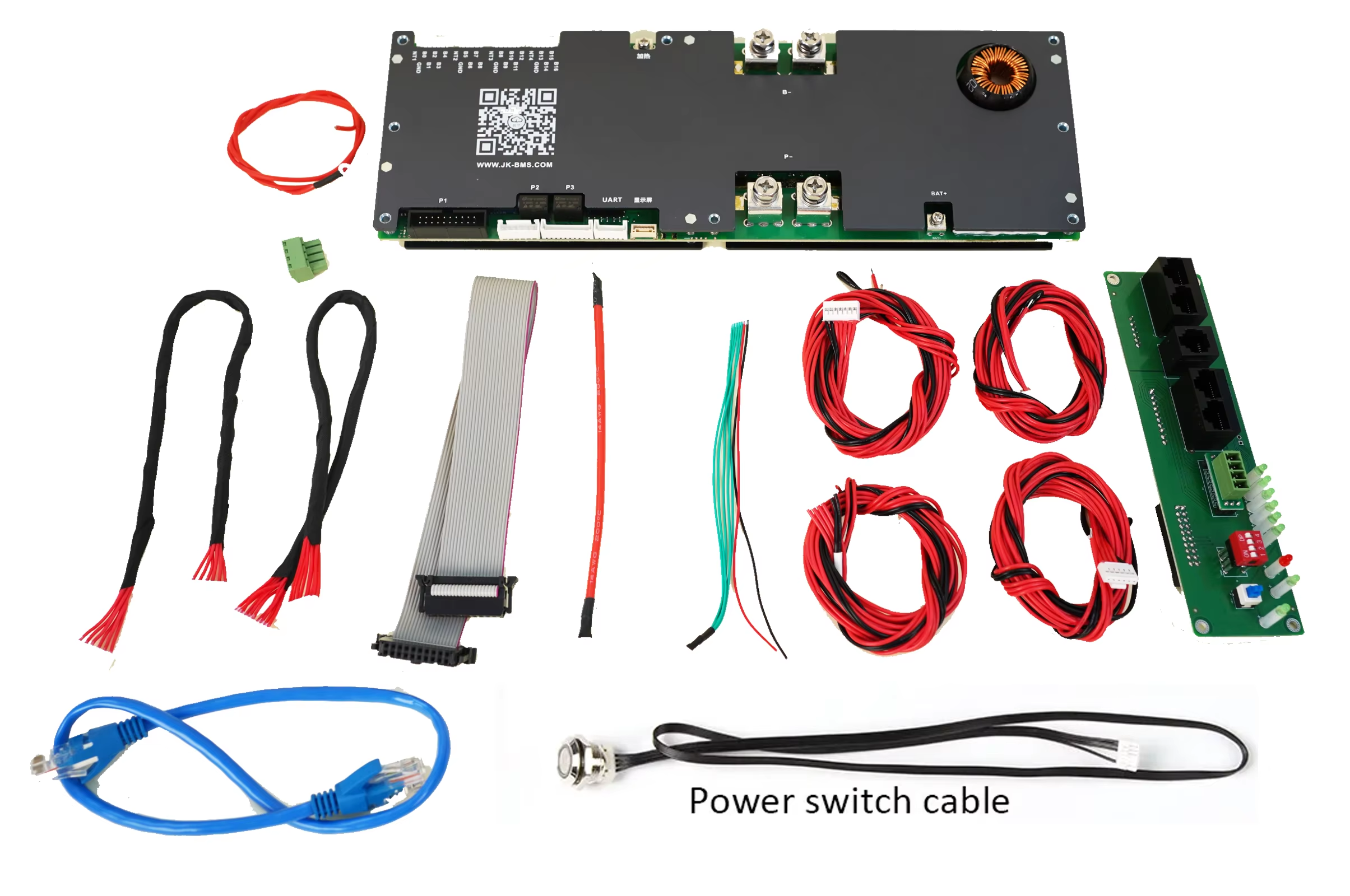 Jikong JKBMS PCB Energy Storage Inverter Battery Management System (BMS) for Lithium Batteries Smart Lifepo4 16S/8S/4S