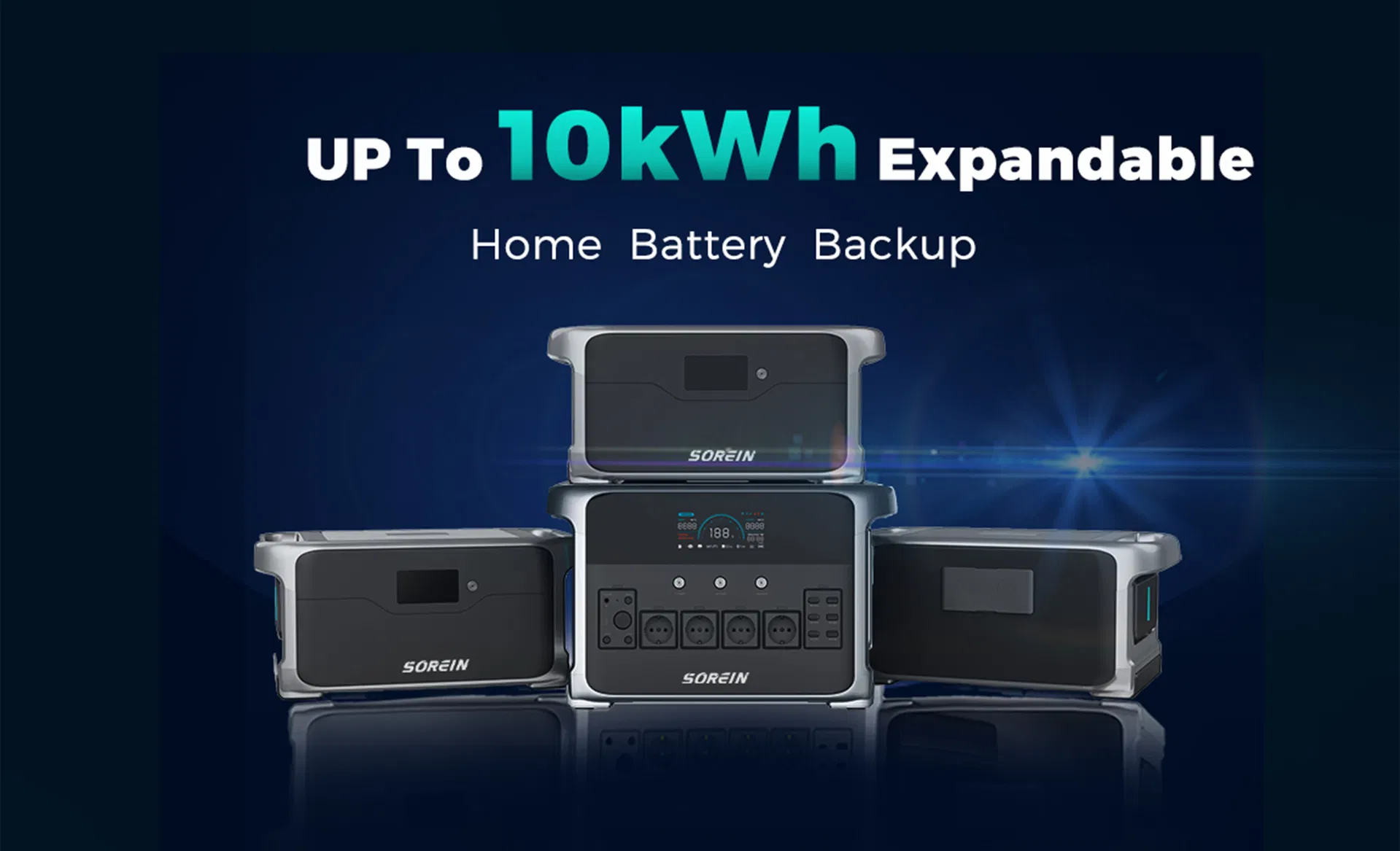 Power Station Solar Portable Generator with 3000W Inverter
