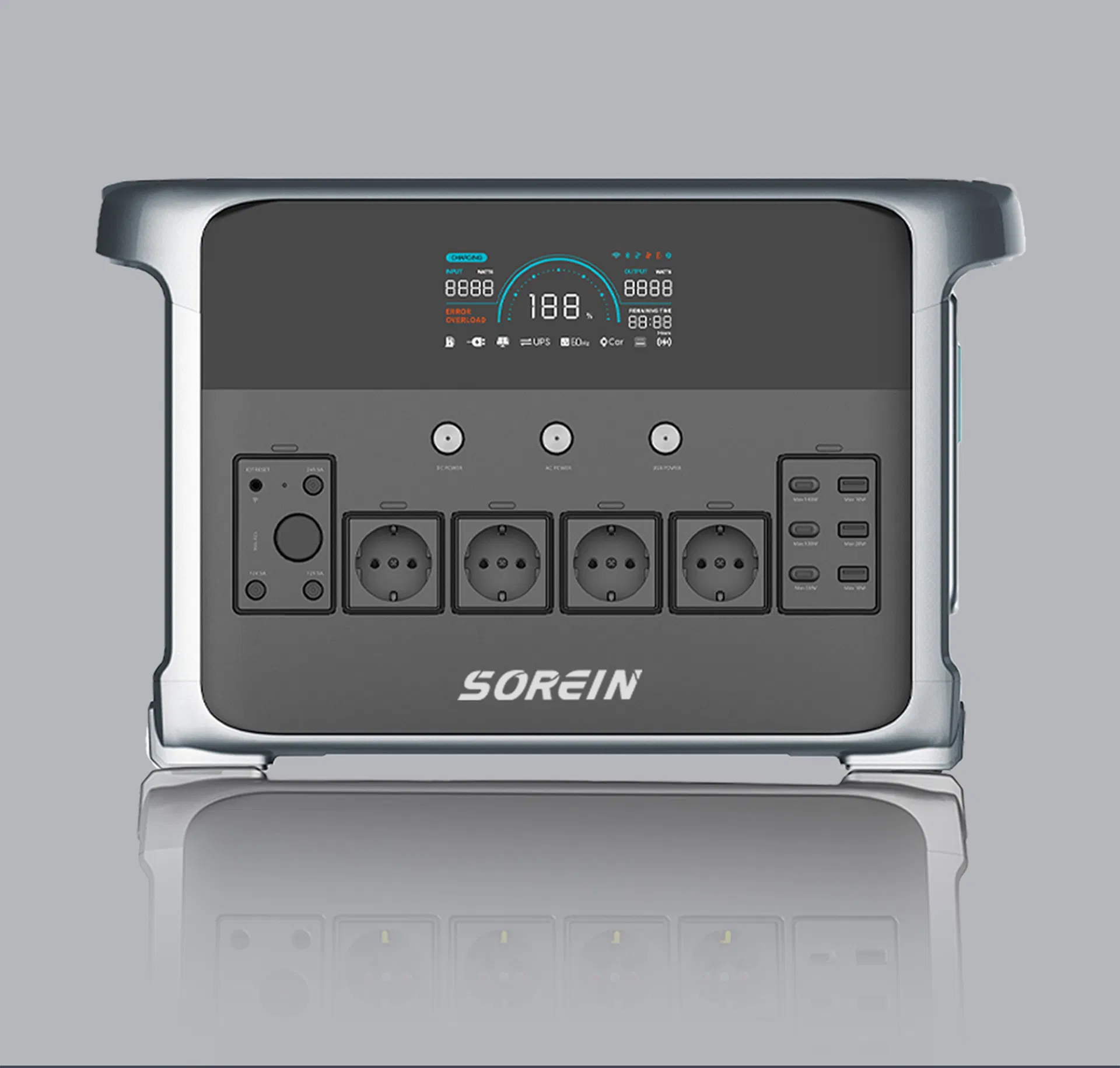 Power Station Solar Portable Generator with 3000W Inverter