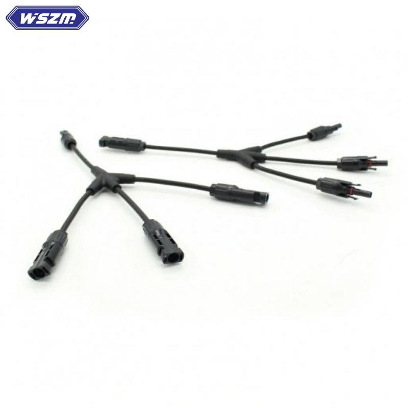3 in 1 Y/T Branch Waterproof Connector for Solar Panel System Cabler Branch Cable PV-Lty3