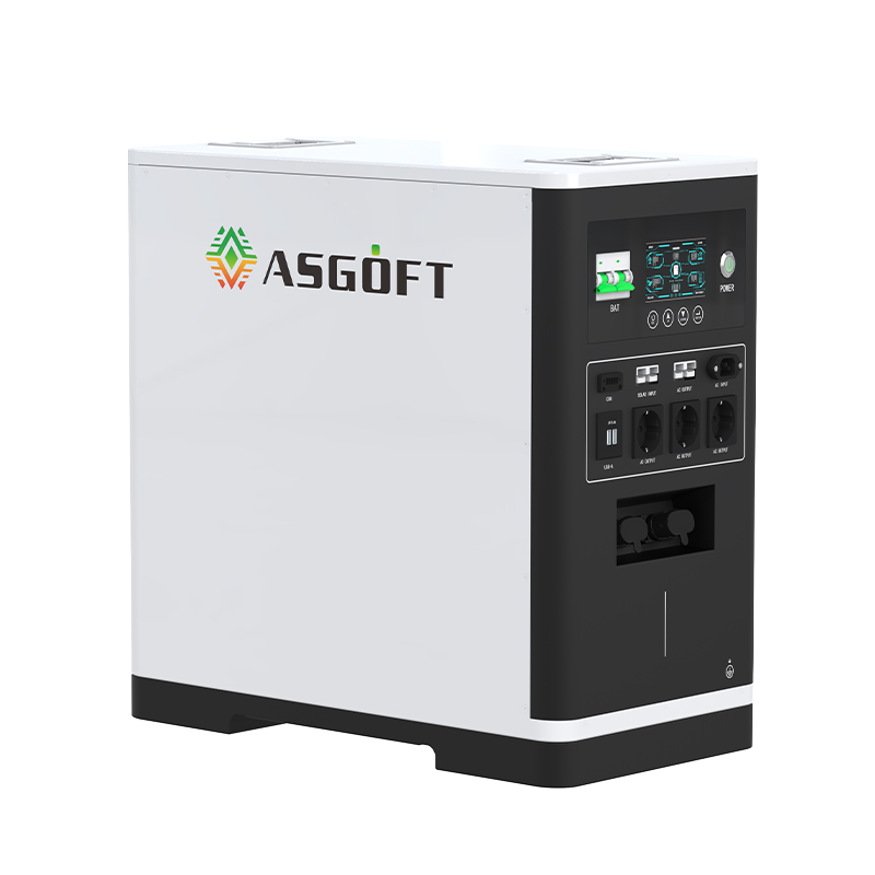 51.2V 6.6kWh All-In-One Portable LiFePO4 Hybrid Grid Home Solar Storage Power Station 5-10kW Output CAN IP54 Protection