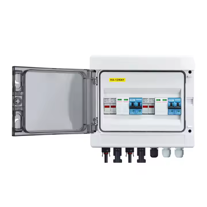 Photovoltaic Combiner Box Plastic Box DC500V/1000V Solar DC System Indoor and Outdoor Waterproof Dust Distribution Box