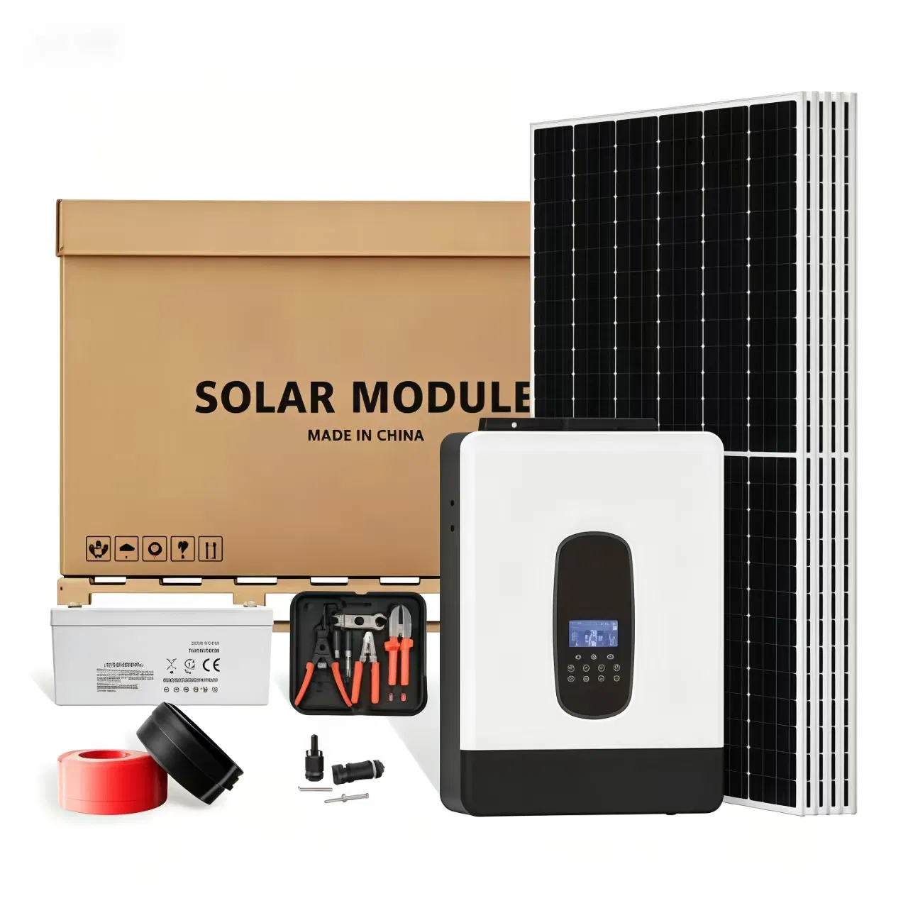 Product Hybrid Portable Complete Soalr Panel Power Energy Solar Generator for Home
