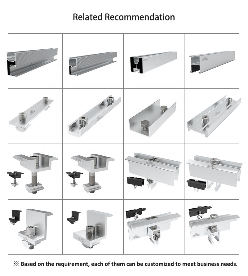 Solar Mounting Components Specifications