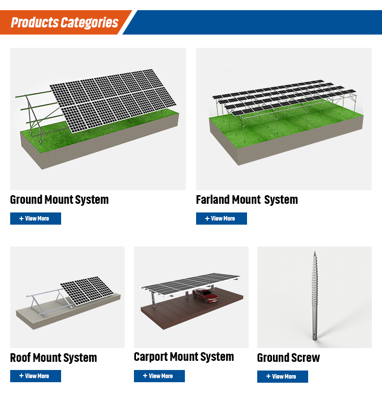 Solar Mounting Project Categories Overview