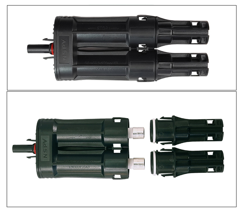PV 4.0 Cable Assemblies with Fuse Y-Type Branch Connector for Solar System