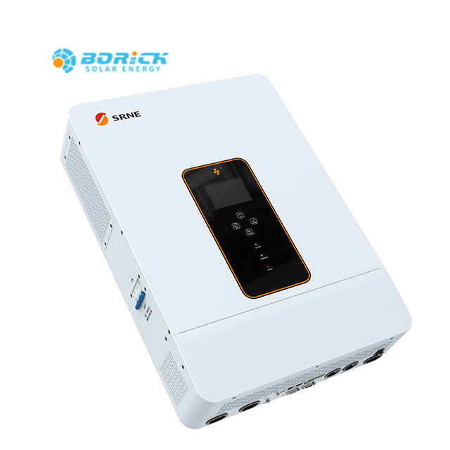 SRNE 8kw 10kw 12kw Three Phase Single Phase Hybrid Solar Inverter With Mppt Charge Controller