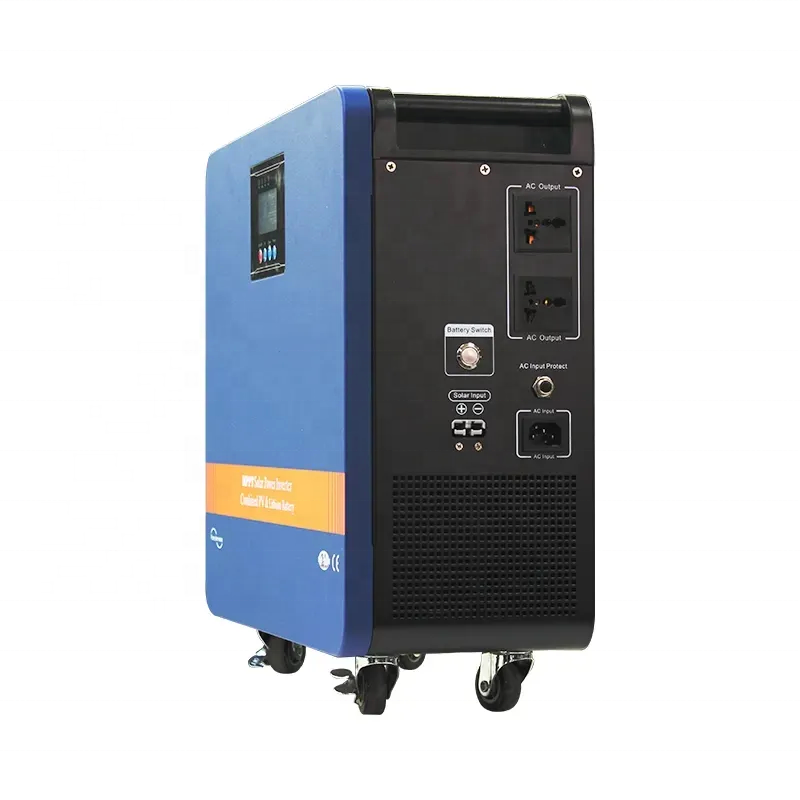 MPPT Solar Power Inverter PV Combined Lithium Battery 1200W All in One Off Grid Solar Generator