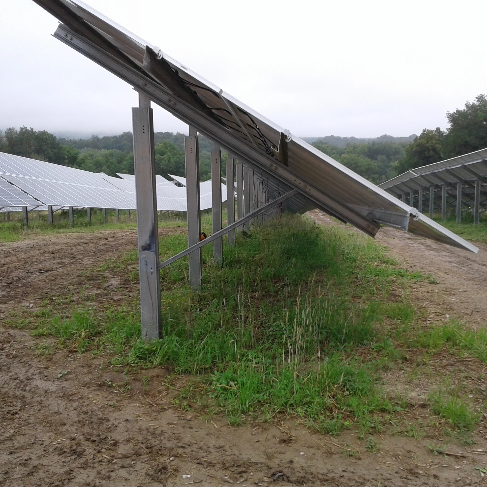 Wholesale Commercial Single Pole Solar Mounting System Factory-Priced Ground Mount Racking For Home Solar Bracket