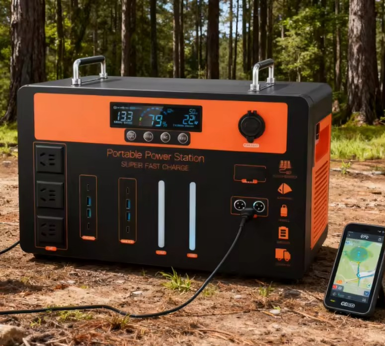 High-Capacity Power Station 3024wh (29.2V/120Ah) , 300W Solar Input, 25.8kg Unit, for Extended off-Grid &amp; Home Backup