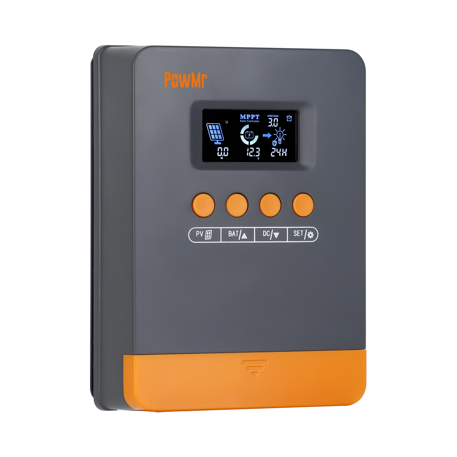 Powmr 25A 35A 45A Solar Charge Controller 12V/24V Auto MPPT Solar Charge Controller