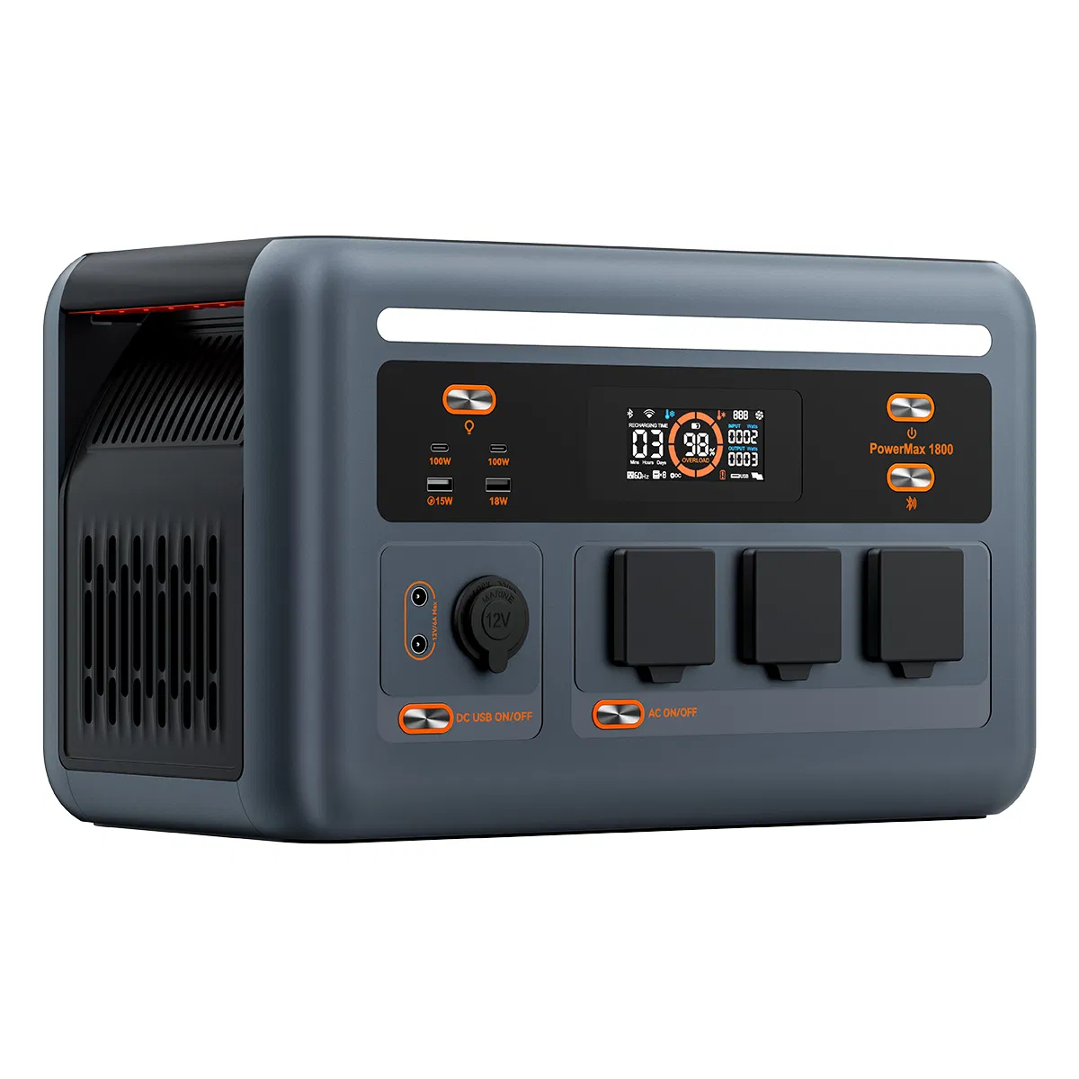 1800W Portable Solar Generator LiFePO4 Battery with CE UL PSE Certificate