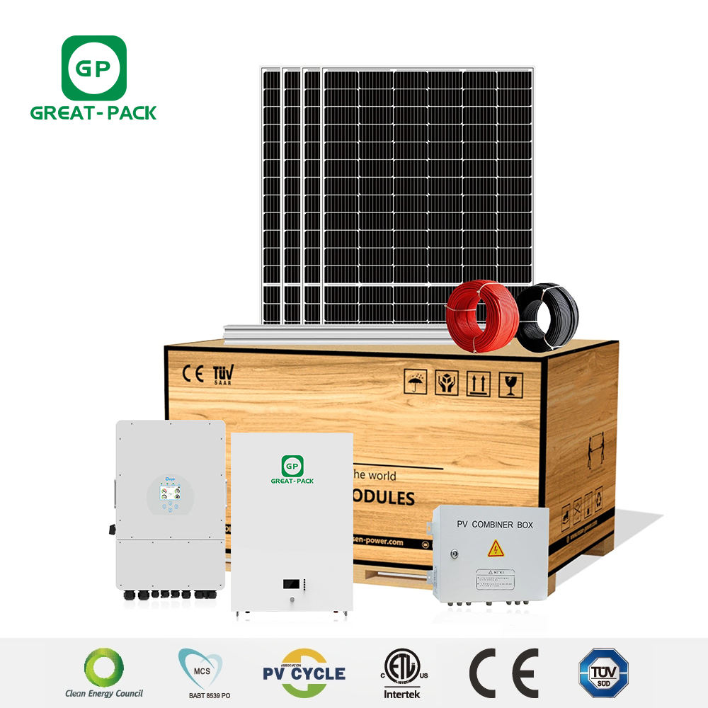 Solar Systems Complete Kit Home Solar 10kw Battery Hybrid Power Invert Panel System for Home