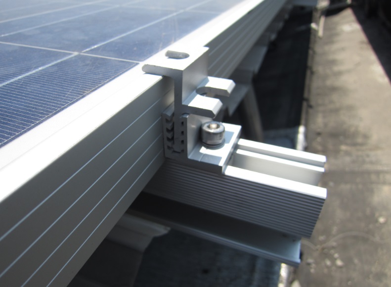 Wholesale Solar Panel Accessories Ground Mounting Structure Mounting Frame Clip Aluminum Clamp Anodized Surface Anti-Corrosion