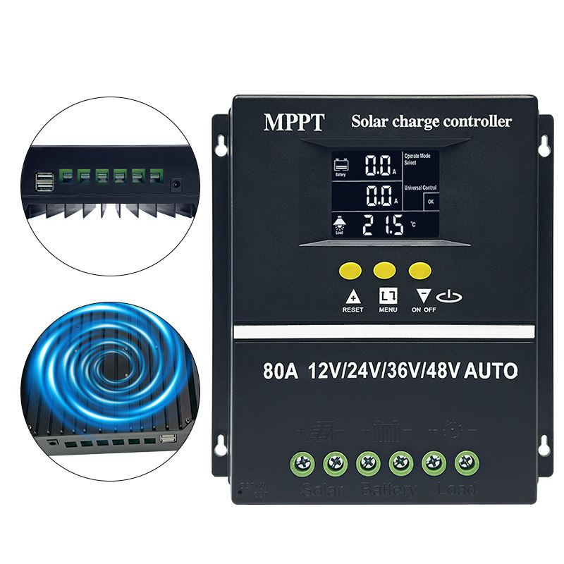 YongFa SY4860A 12V-48V AUTO PWM Solar Charge Controller LCD Display Dual USB 480W Max PV Power 100V Max PV Voltage Lead-acid
