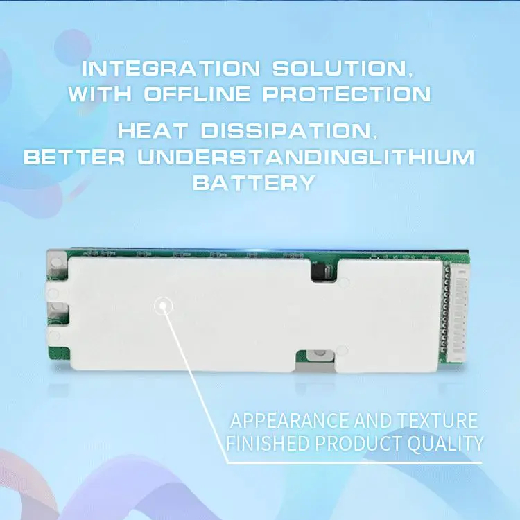 KLS Customized LiFePO4 Battery BMS 4S 7S 8S 12S 14S 15S 16S 20S 12V 24V 48V 10A-200A for Solar/Electric Vehicles/Energy Storage
