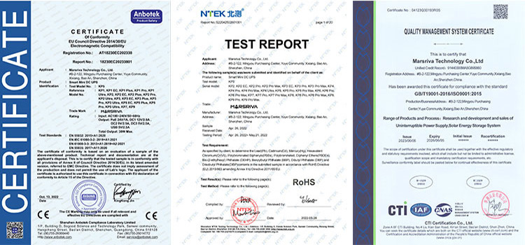 Certifications