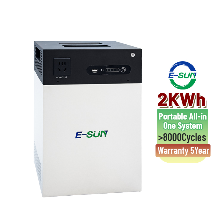 6.4V 1KW All in One ESS 2KWH Solar Storage Battery Built in Hybrid Inverter for Home Power Energy