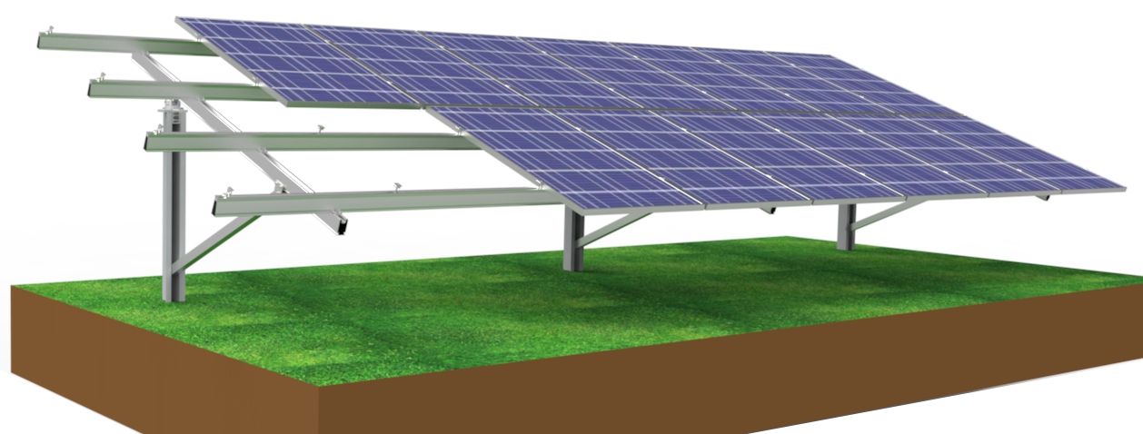 Wholesale Commercial Single Pole Solar Mounting System Factory-Priced Ground Mount Racking For Home Solar Bracket