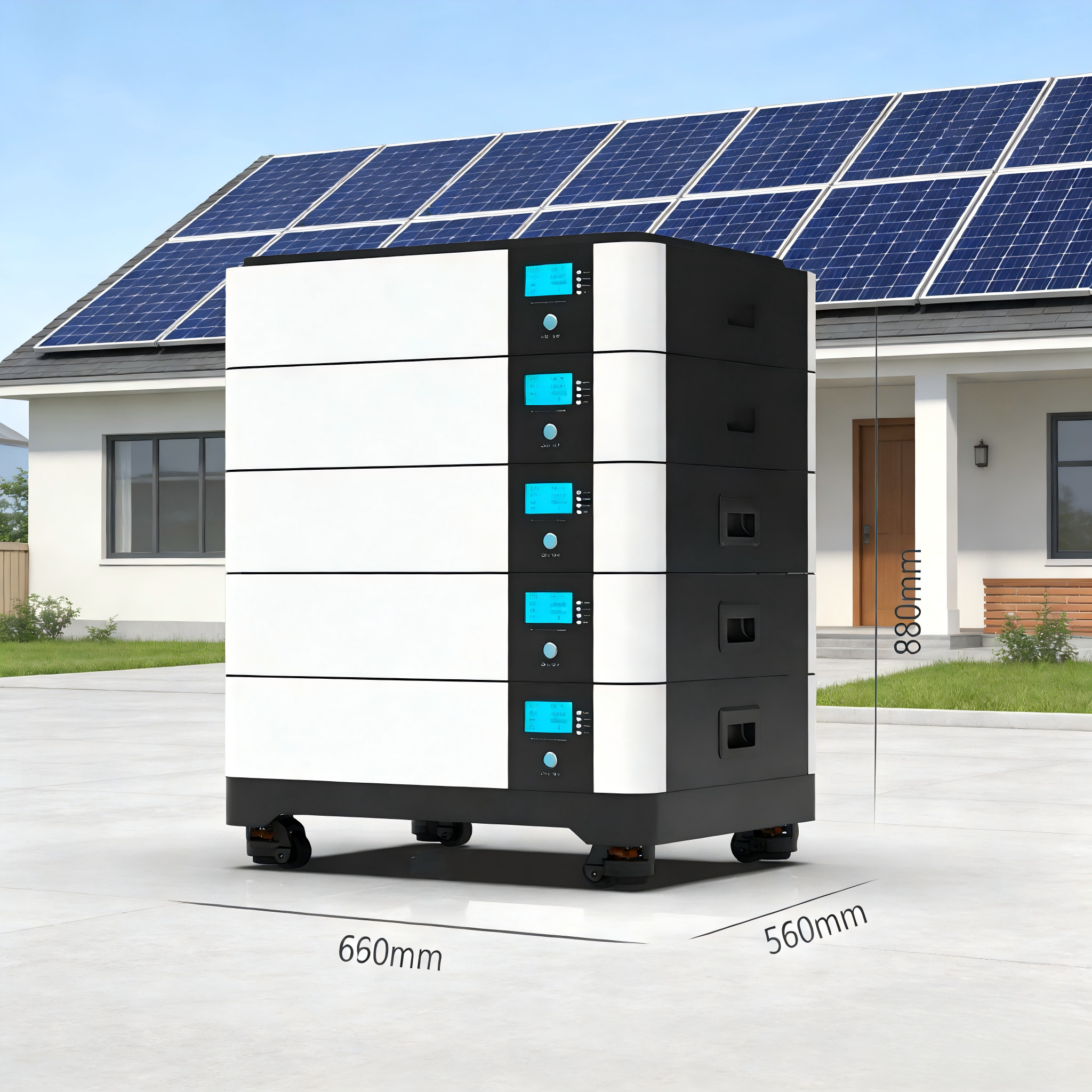 Plug-and-Play All-in-One Hybrid 5kWh Generator Solar Energy Storage System Balcony System for Home Use