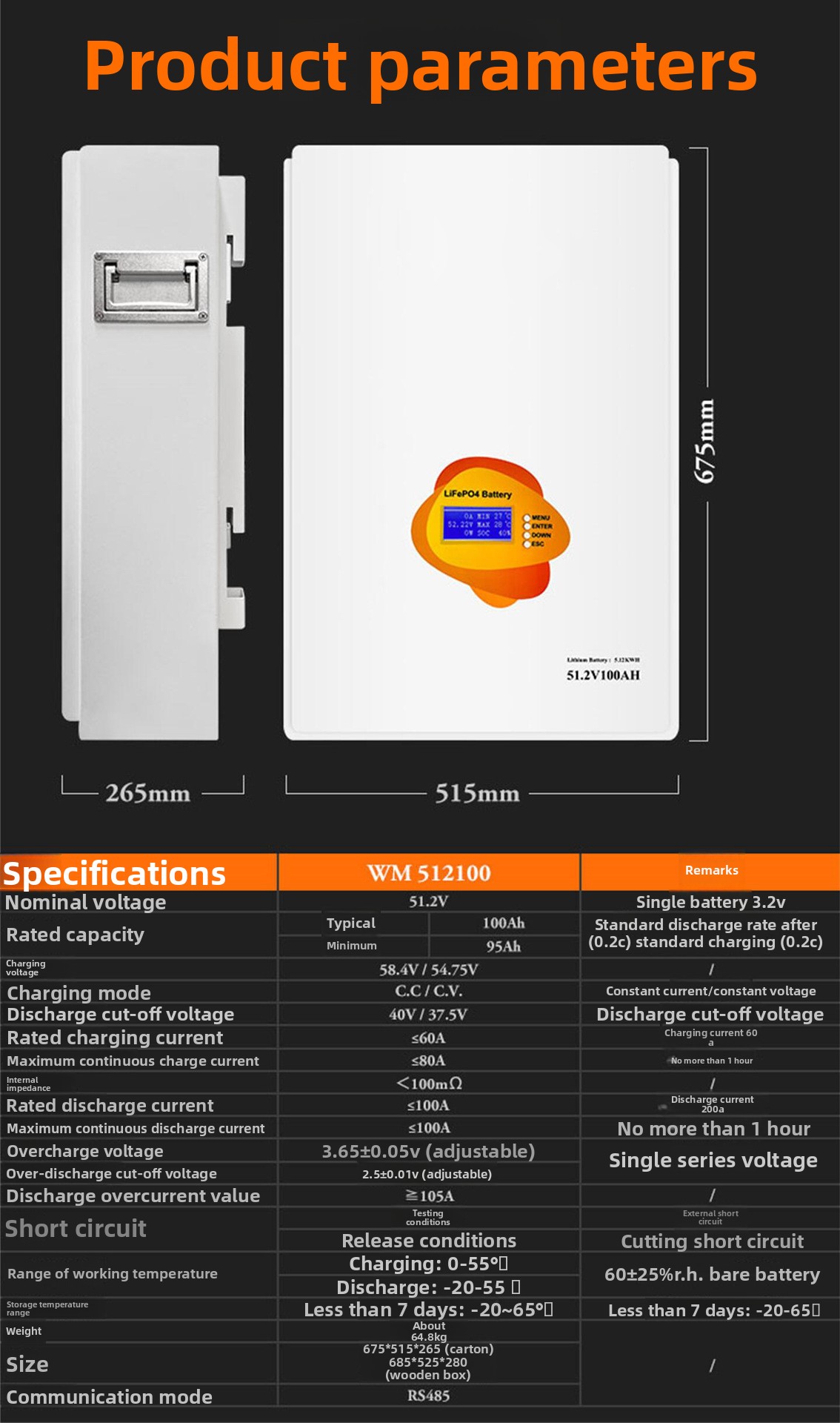 60kW Off-Grid Household Monocrystalline Silicon Photovoltaic Energy Storage Battery All-in-One Machine 20 Degree Solar System
